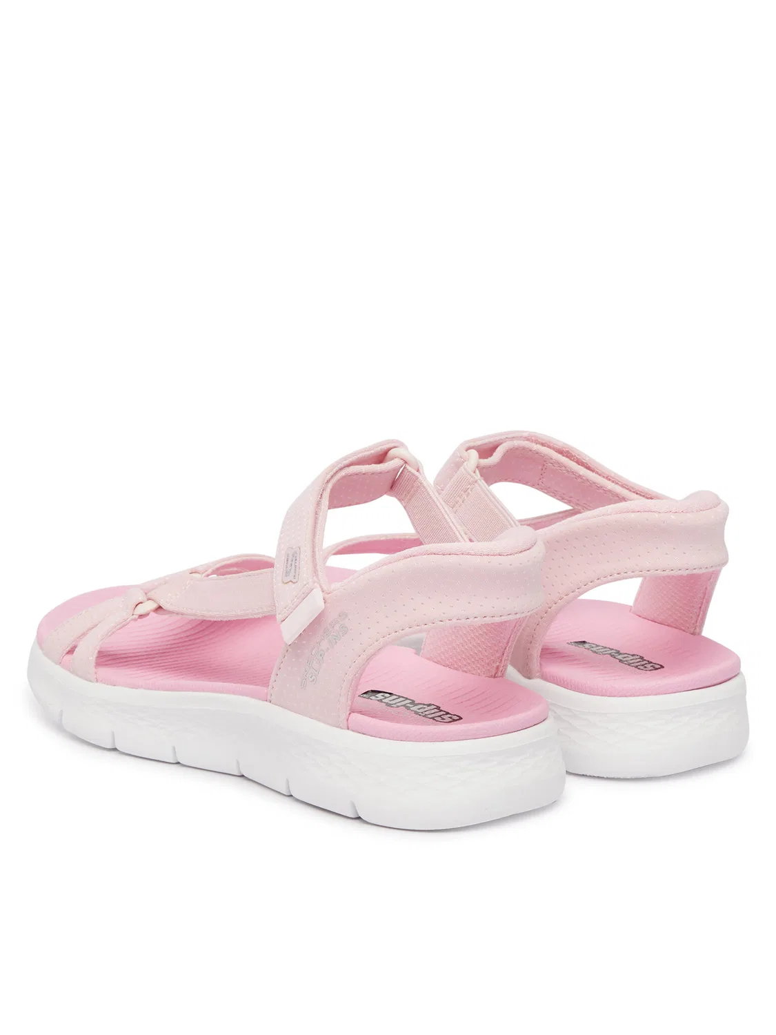 Сандалии для девочки Slip-Ins: Go Walk Flex Sandal Lots Of Sol Skechers, розовый — фото 3