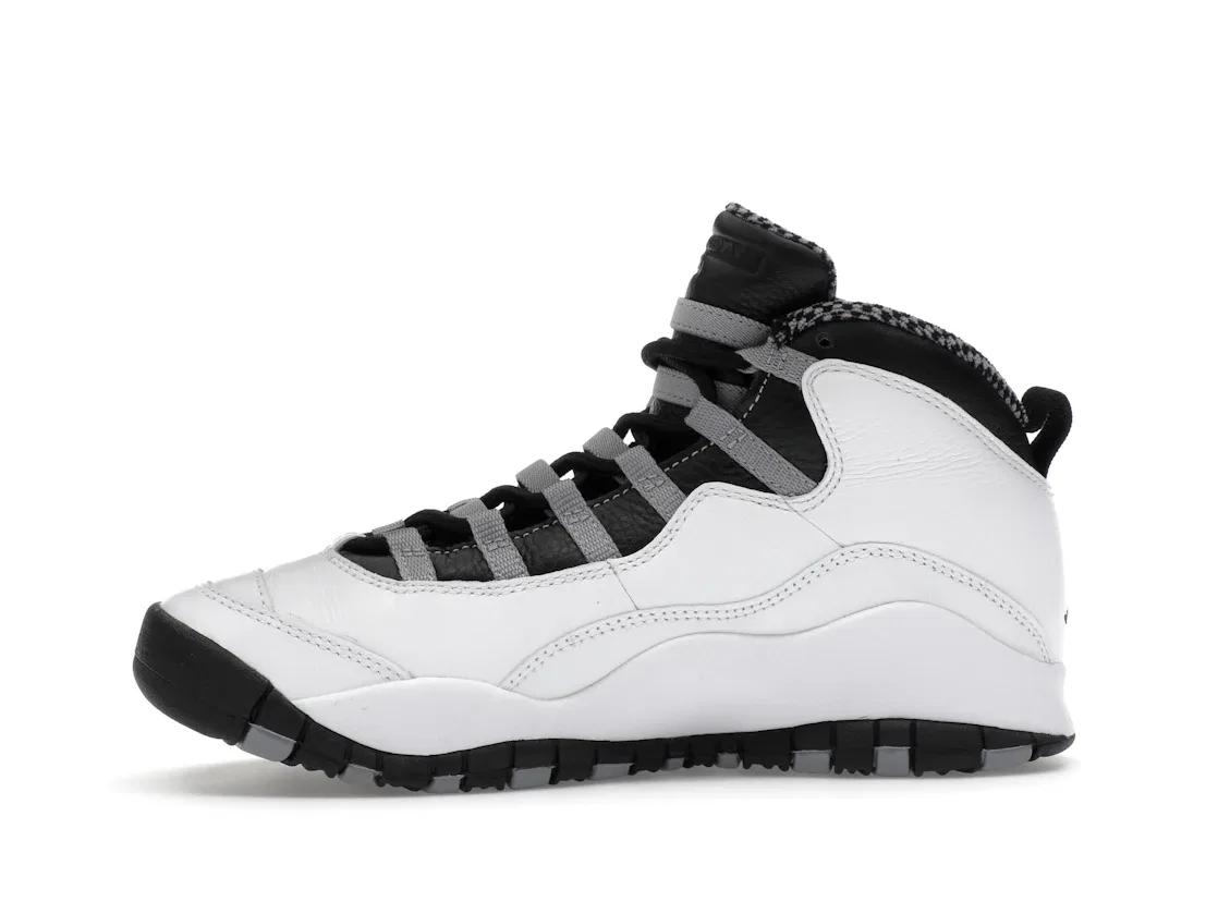 Детские кроссовки Lifestyle с модельным номером Jordan 10 Retro Jordan, White/Light Steel Grey/Dark Powder Blue/Black — фото 3