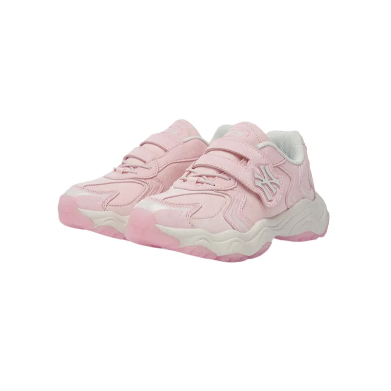 Детские повседневные кроссовки из синтетической кожи Pink MLB KIDS — фото 3