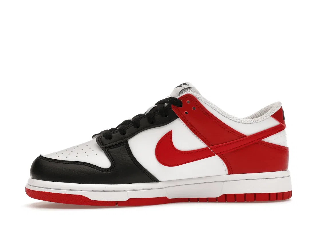 Детские кроссовки с классическим дизайном Nike Dunk Low Nike, Черный/Темно-Красный/Белый — фото 3
