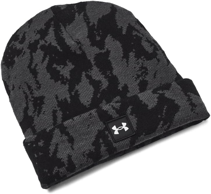 

Under Armour мужская шапка Halftime Novely Cuff, (010) Jet Gray/Black/White