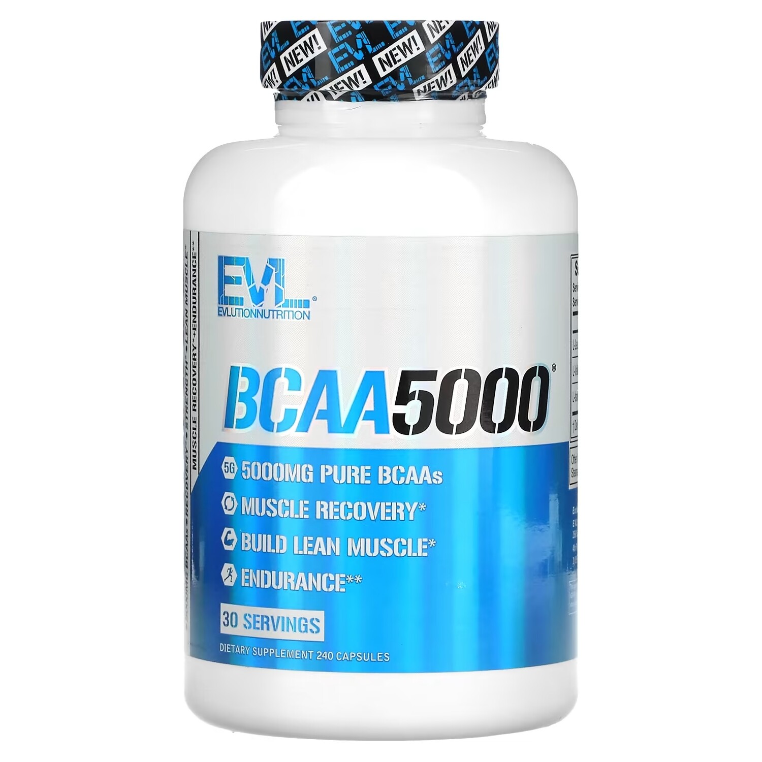

Добавка EVLution Nutrition BCAA5000, 240 капсул