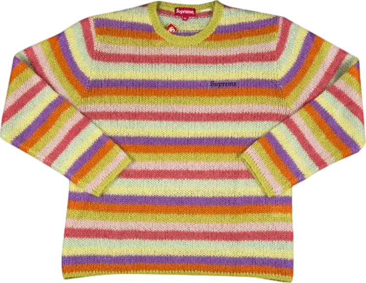 

Свитер Supreme Striped Mohair Sweater 'Multi', разноцветный, Коричневый, Свитер Supreme Striped Mohair Sweater 'Multi', разноцветный