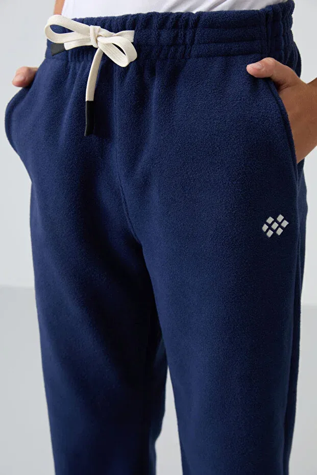 Детские спортивные штаны для мальчиков с вышивкой Tommy Life, Navy Blue — фото 4
