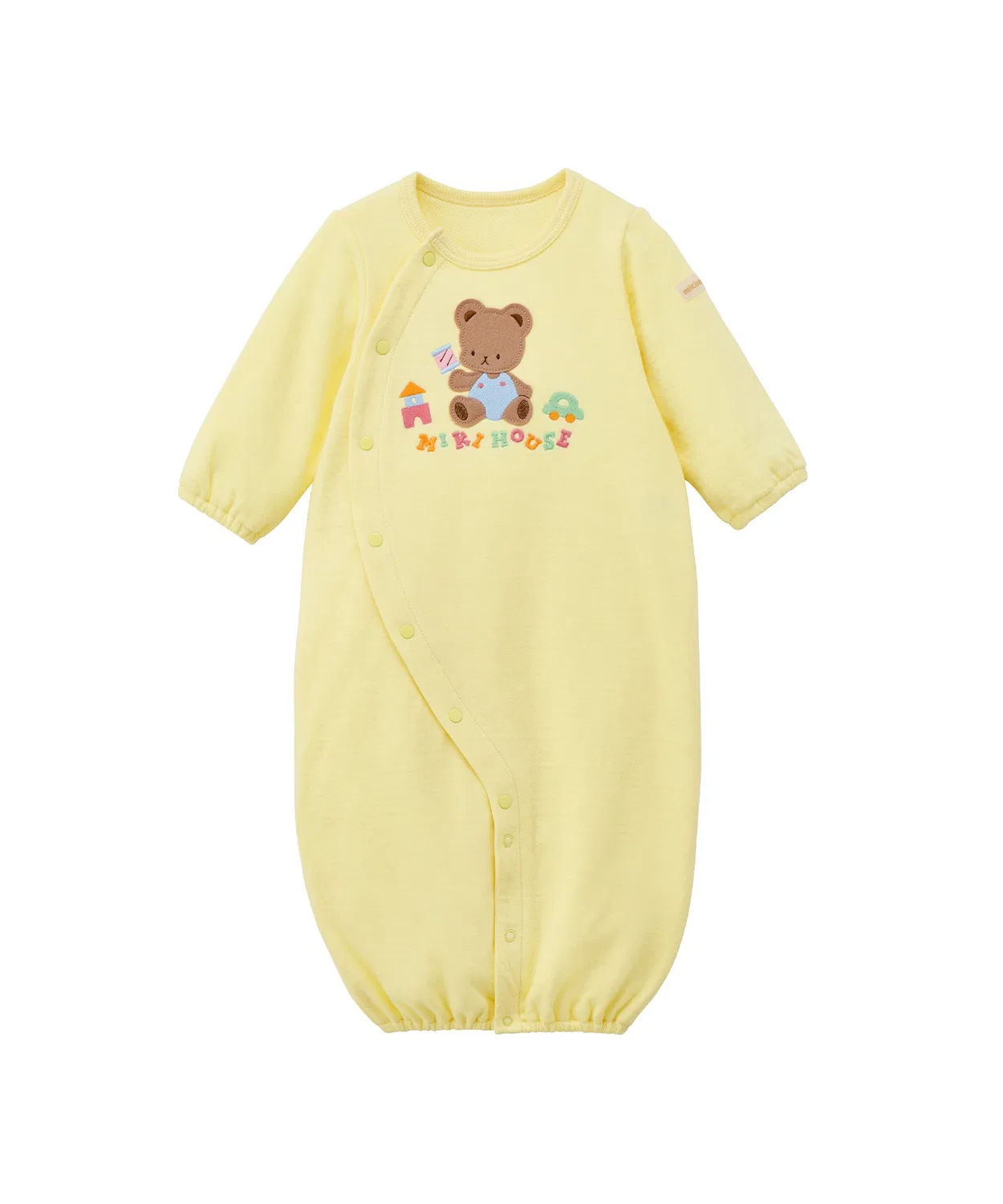 Детский комбинезон-боди с длинным рукавом модель MIKIHOUSE BEAR MIKI HOUSE, Yellow