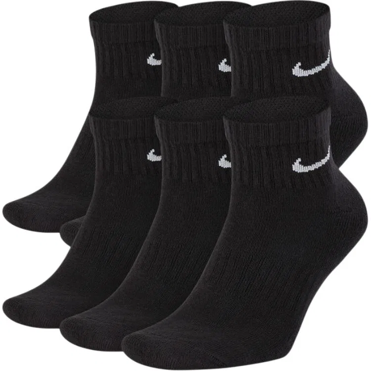 Женские носки с длинным голенищем, комплект из 6 пар, Nike, 1 Set 6 Pack (Black)