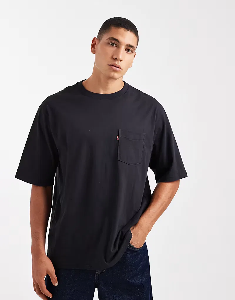 Футболка Levi's с нагрудным карманом, черный