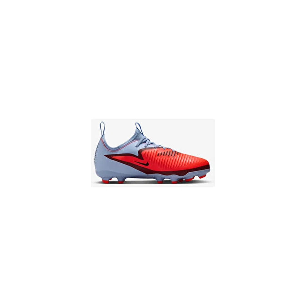 Детские футбольные бутсы для мальчиков с усиленным контактом Phantom 6 Low Academy Nike, Royal Tint/Siyah/Bright Crimson — фото 4