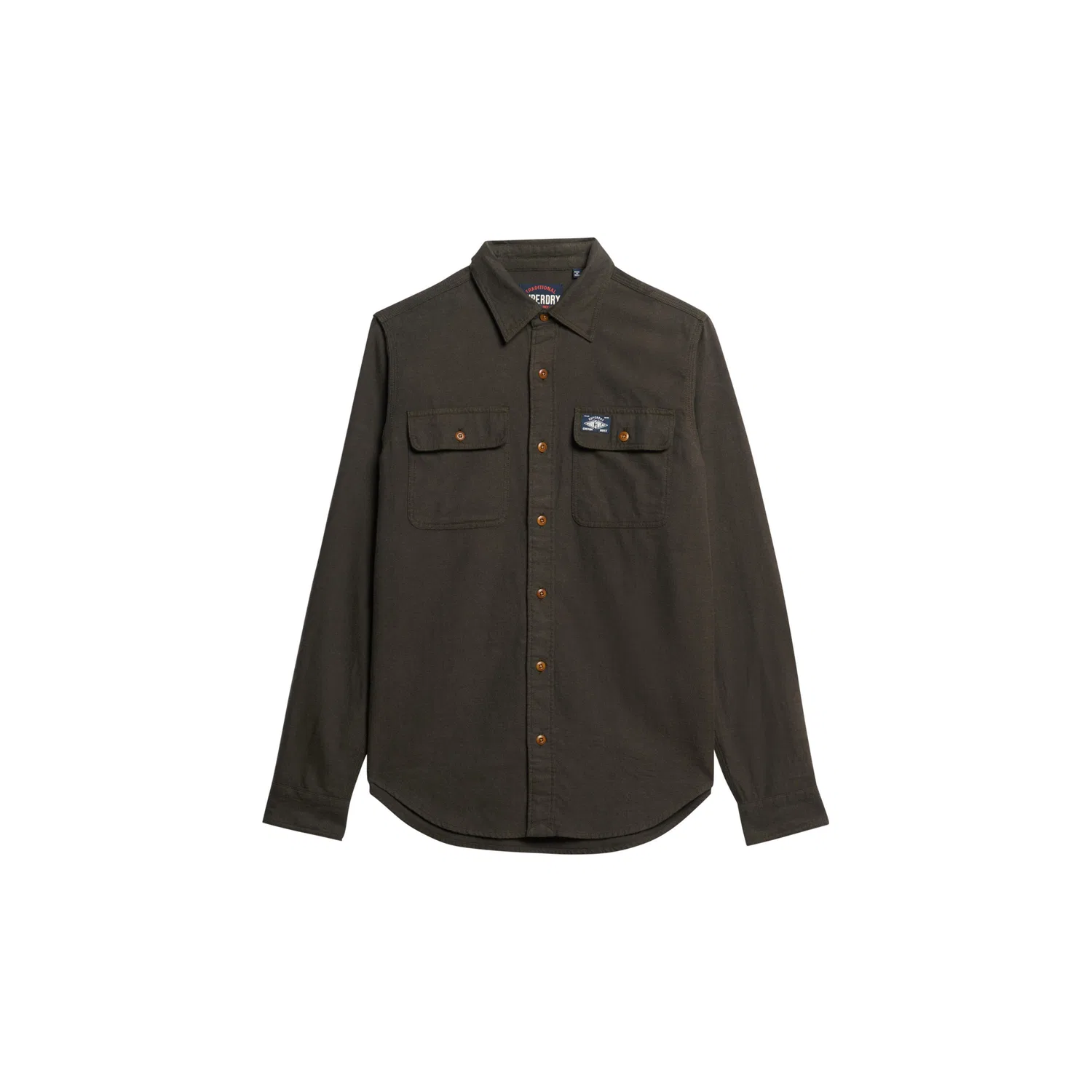 Мужская фланелевая рубашка с принтом Trailsman Superdry, Grun