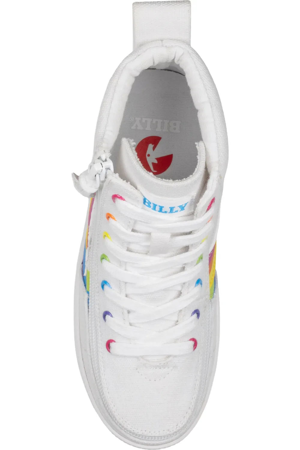 Детские кроссовки высокие с молнией Billy Footwear, Wavy Rainbow — фото 2