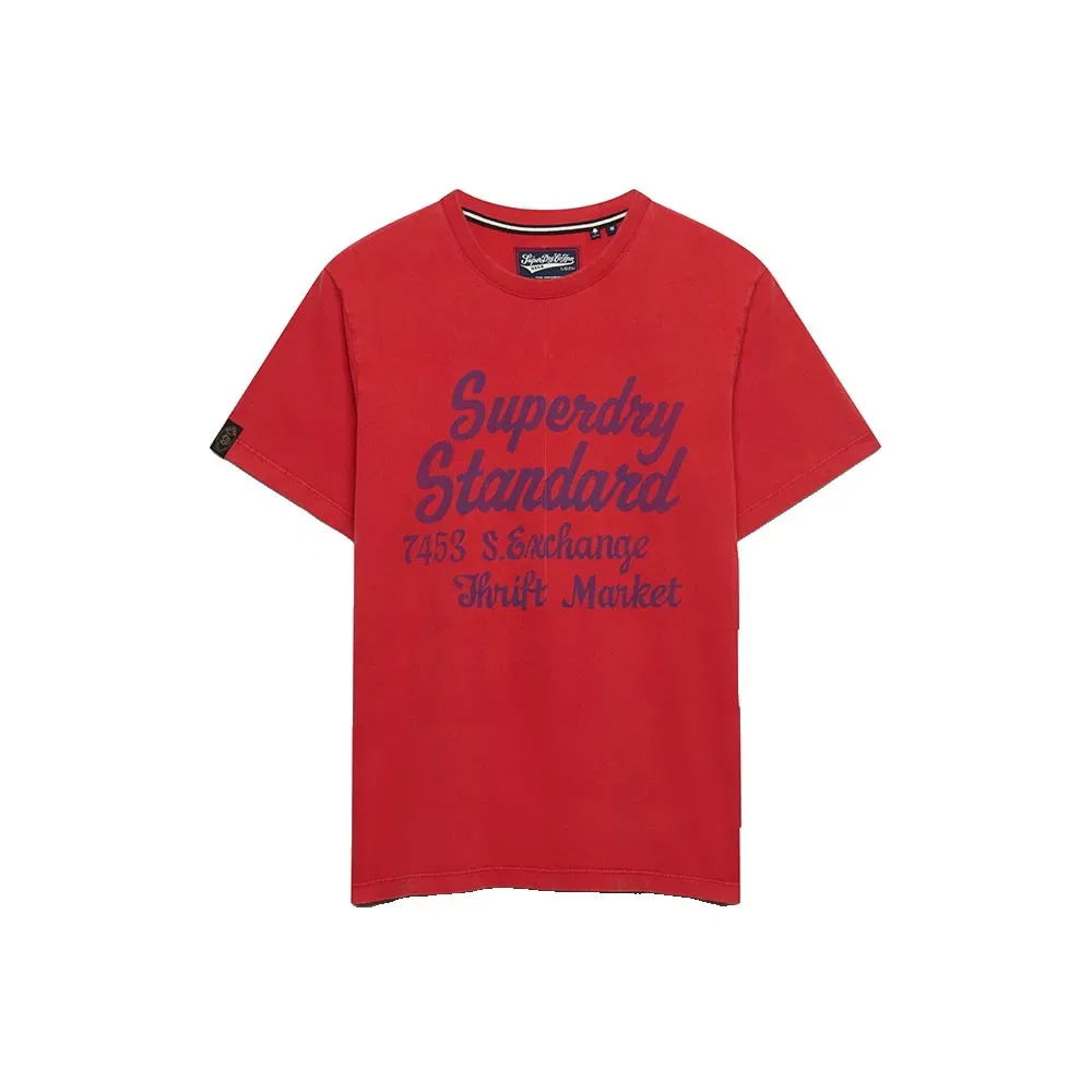 Мужская футболка с принтом Vintage Script Superdry, Red — фото 3