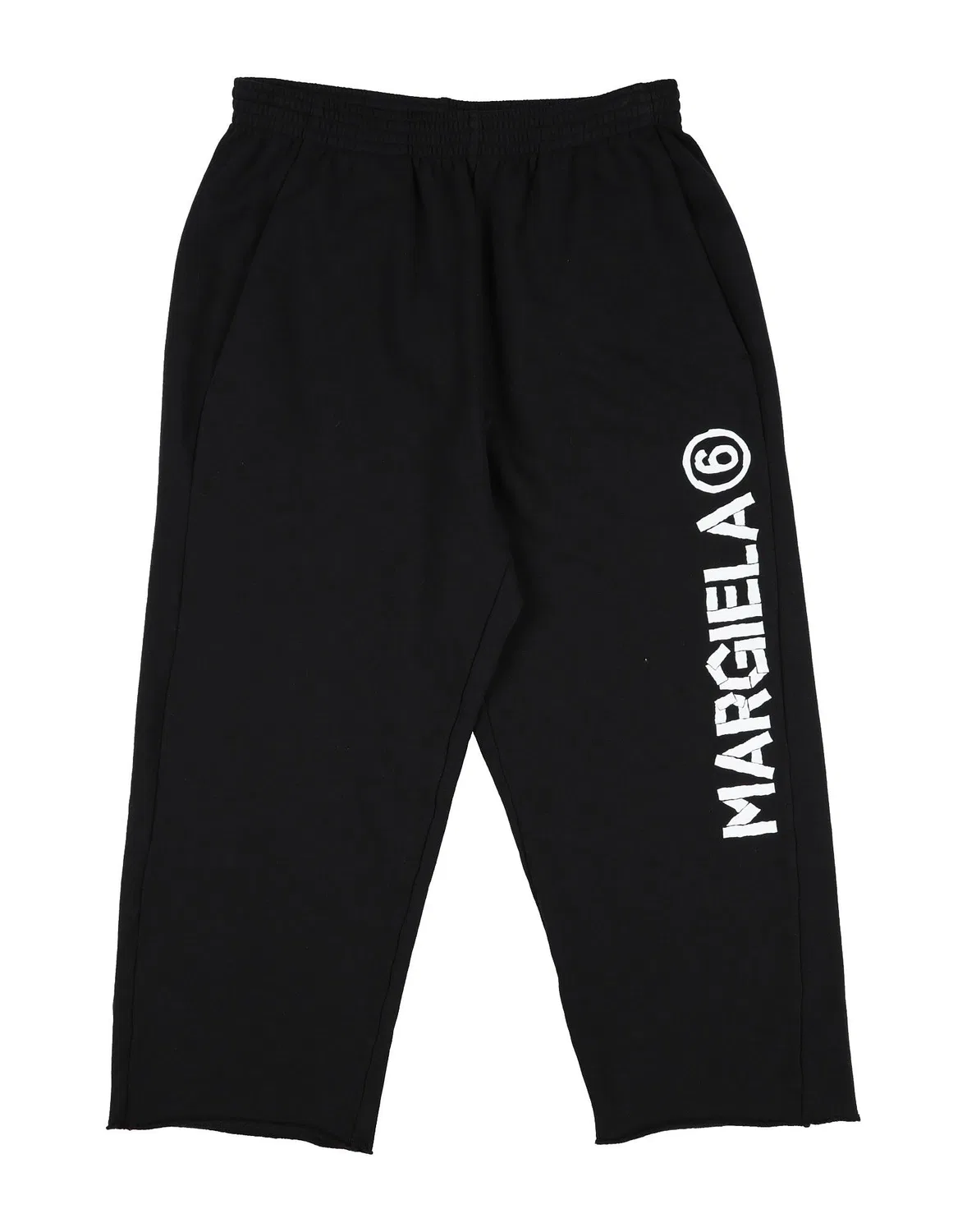 Детские штаны из флиса с принтом MM6 Maison Margiela, черный