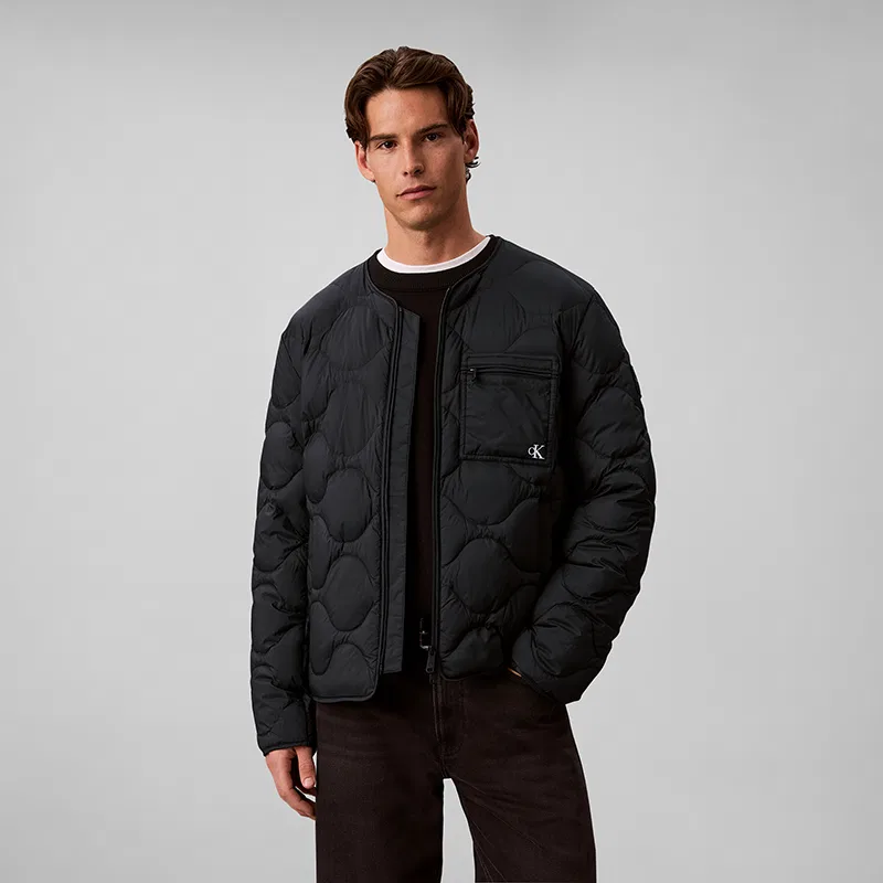 Мужская пуховая куртка с капюшоном Calvin Klein, Space Black — фото 4