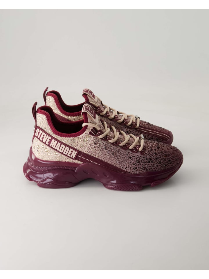 Элегантные туфли на шнуровке Steve Madden, бордовый — фото 2