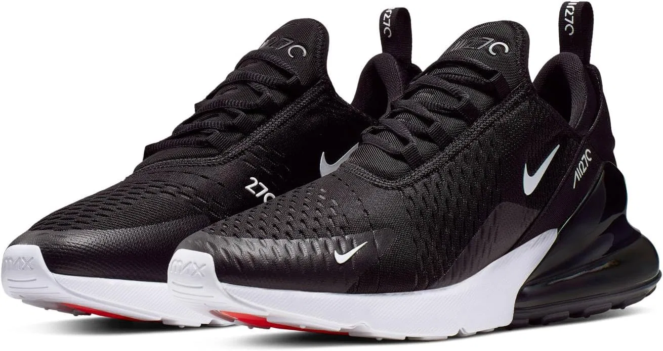 Мужские низкие кроссовки Nike Air Max 270, Black, Anthracite, White, Solar Red — фото 2