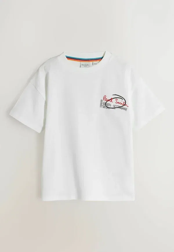 Футболки 3шт, хлопок, Regular fit, Paul Smith Junior, Red, White, белый/черный/красный — фото 3