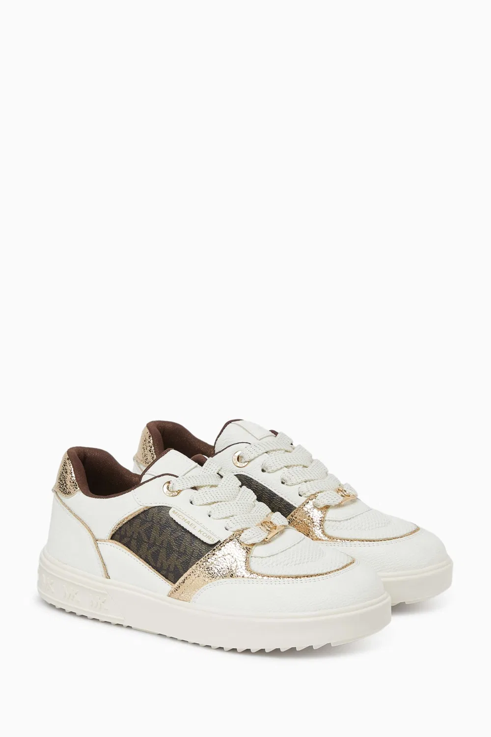 Кроссовки кожаные Emmet Clarke Michael Kors Kids