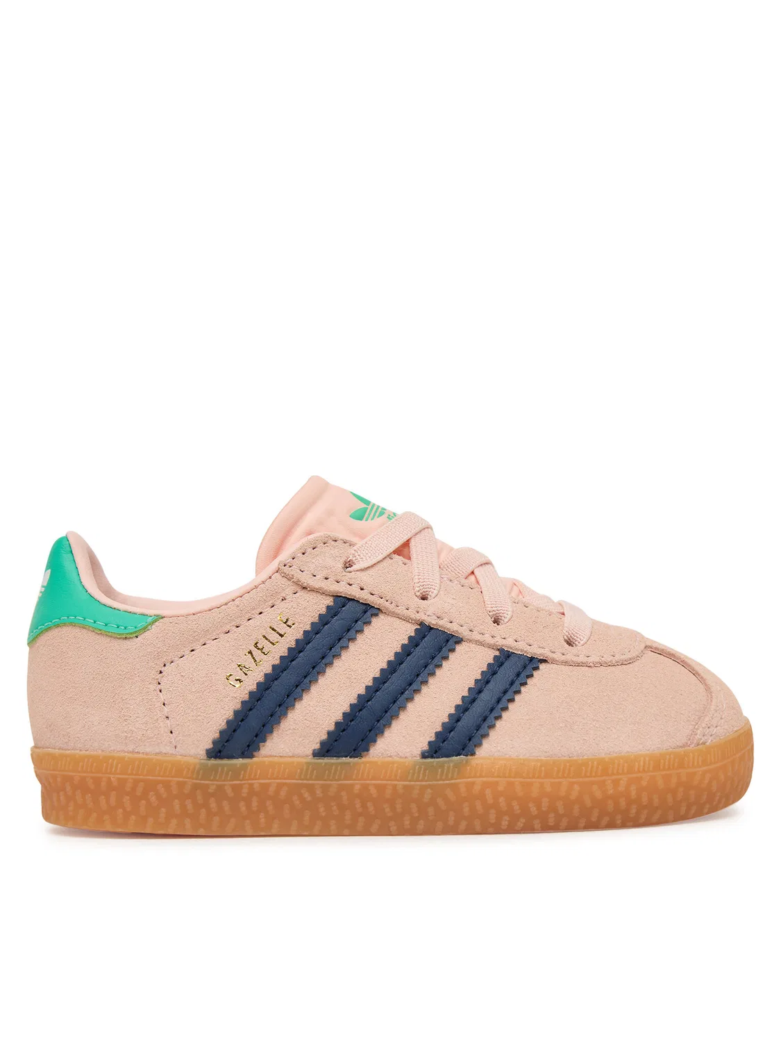 Кроссовки для девочки Gazelle Comfort Closure Elastic Laces Adidas, розовый