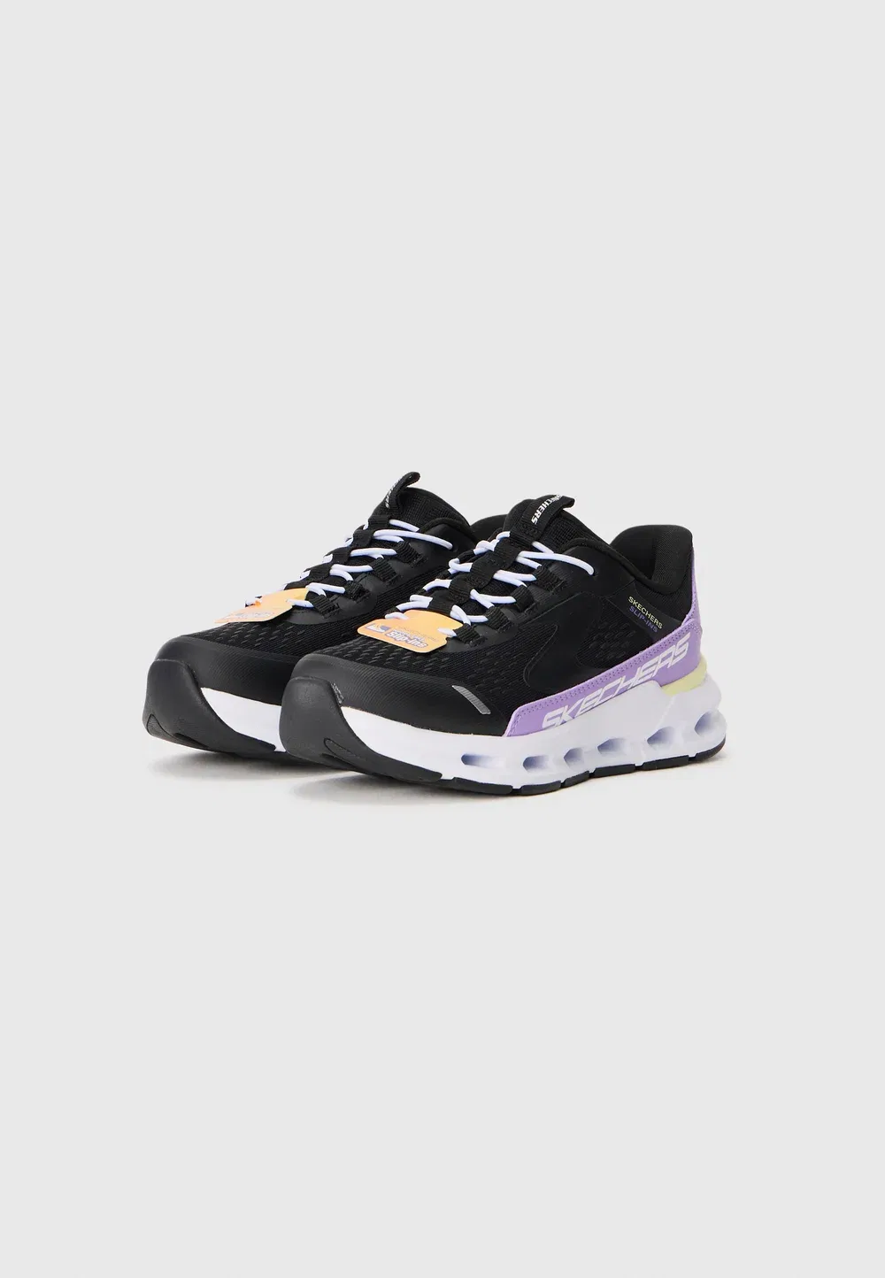 Glide step - тренировочные кроссовки Skechers Performance, Black/Purple — фото 2