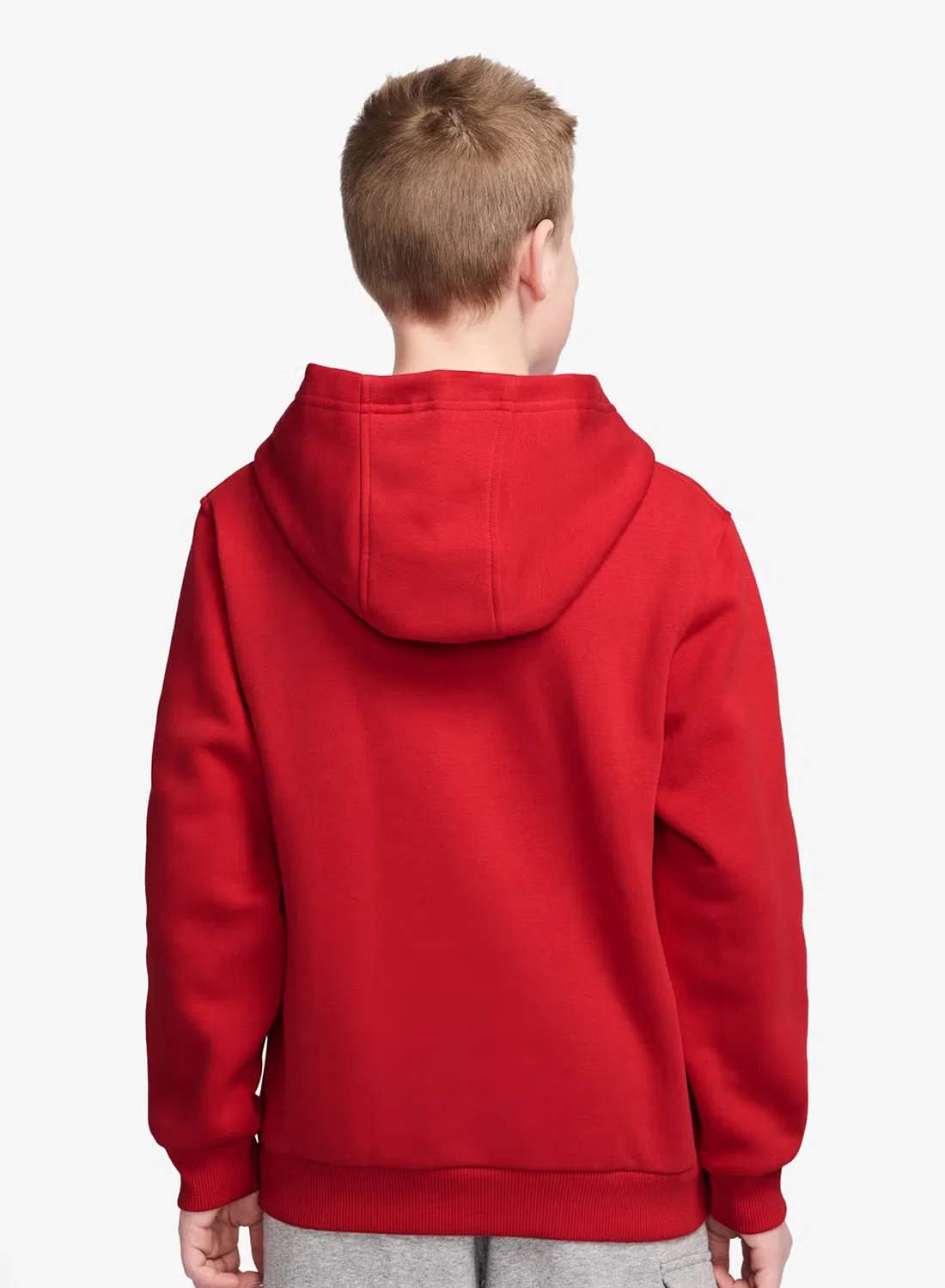 Худи из футера с вышивкой Nike NSW Club Fleece, красный — фото 2