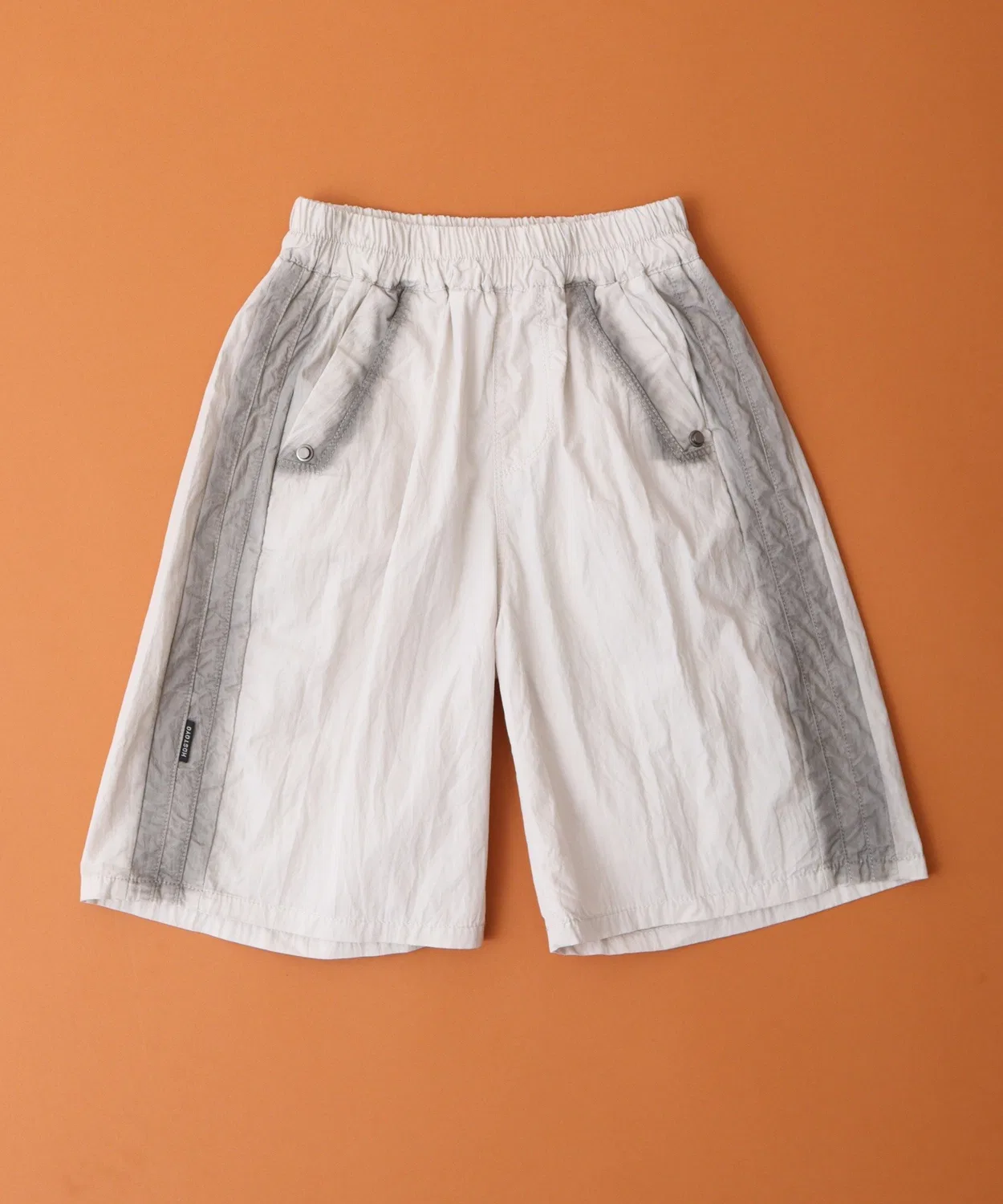 Детские шорты из хлопка с эластичным поясом FUNALIVE, Off White — фото 4