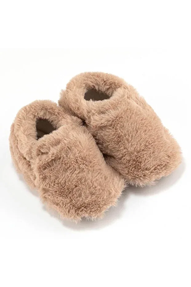 Детские ботинки для мальчиков с мехом Hopfrög, Beige — фото 2