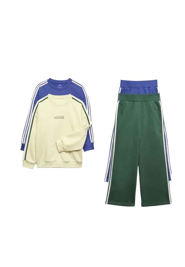 Комплект из 2 предметов: худи с принтом и брюки на резинке Unisex 2 set pack - sweatshirt Marks & Spencer, Multi, мультиколор