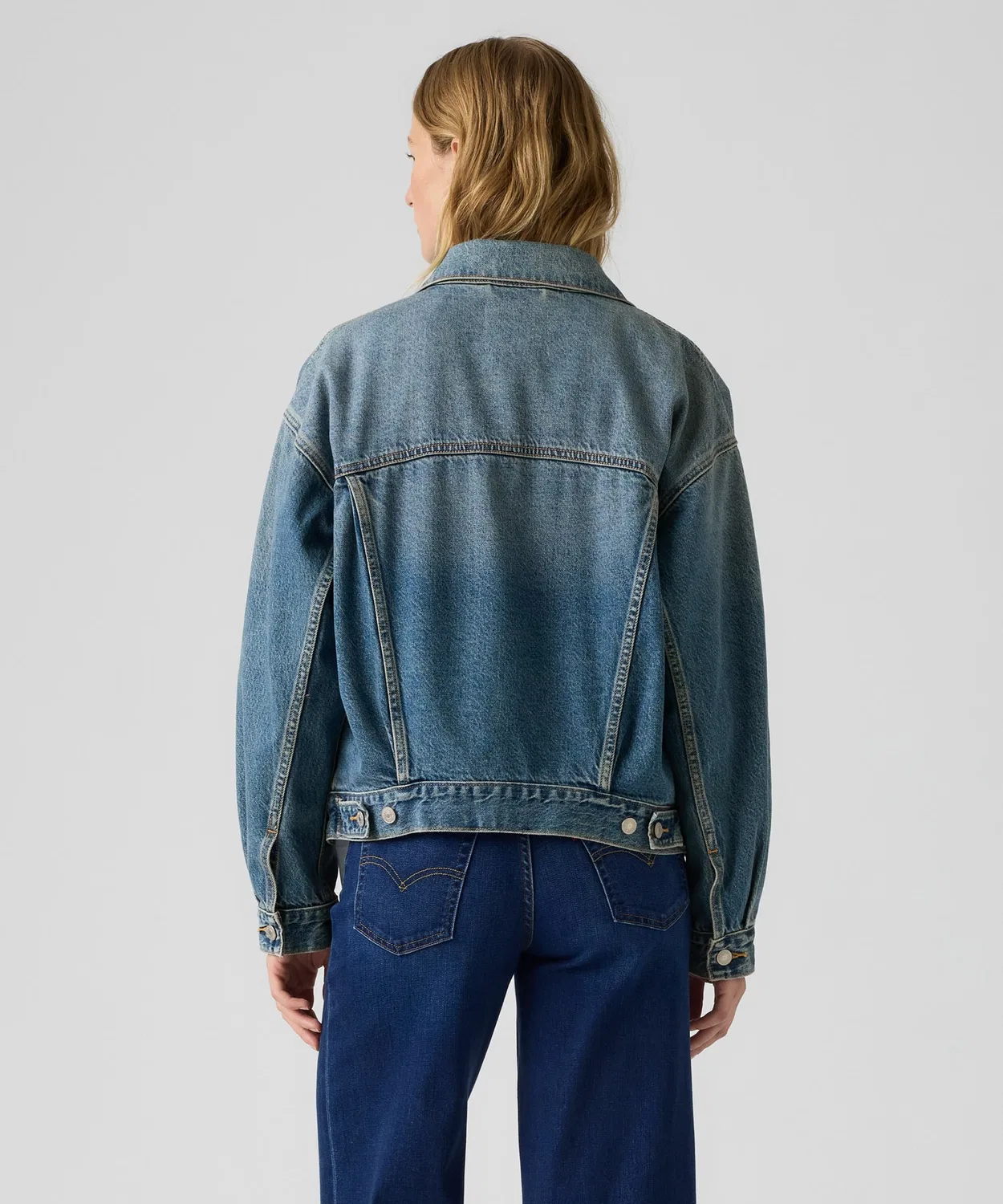 Женский джинсовый жакет с принтом Levi's, Indigo Blue — фото 3