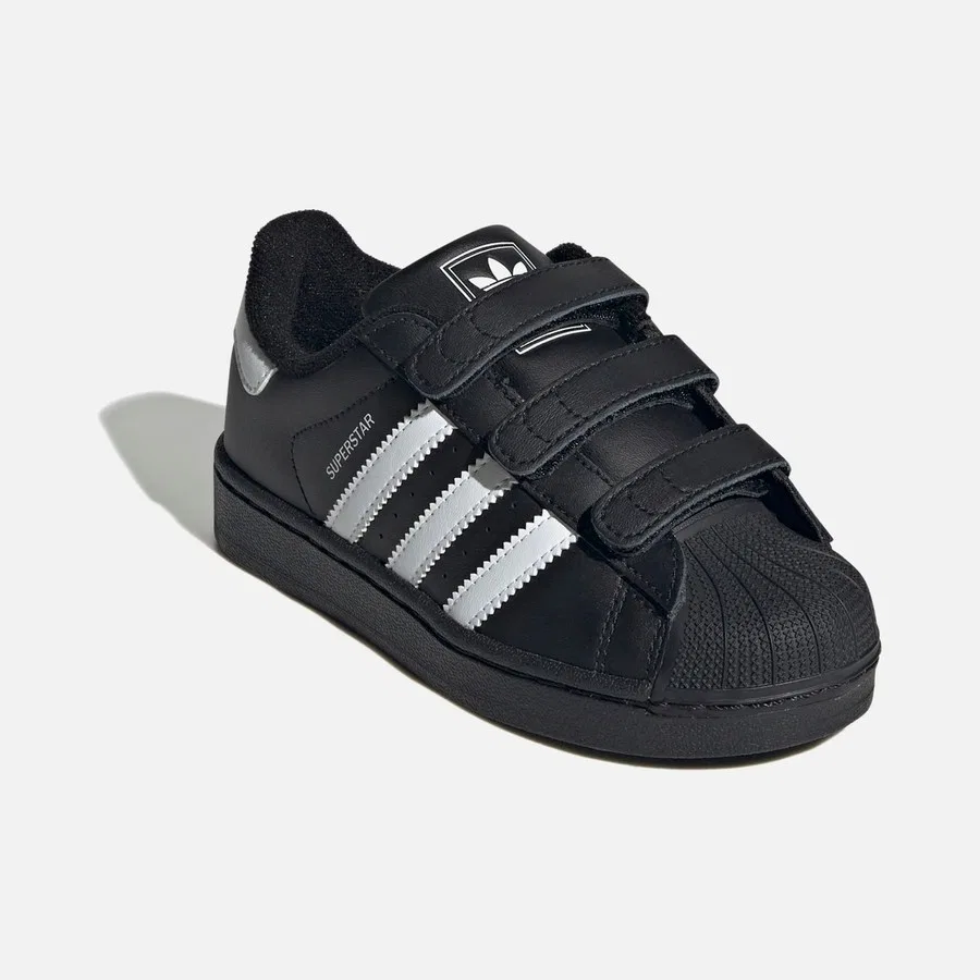 Детские спортивные кроссовки с закрытой пяткой Originals Superstar II Comfort Closure, adidas, Черный — фото 3