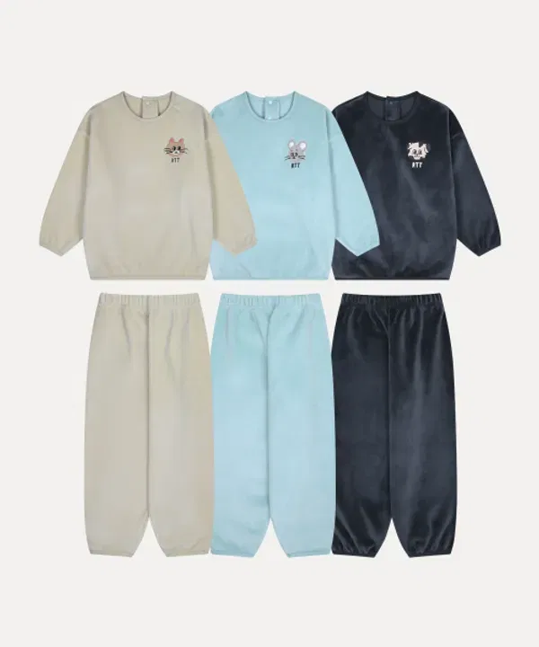 Детский костюм Salt Mink Set от бренда Rototobebe, голубой — фото 2