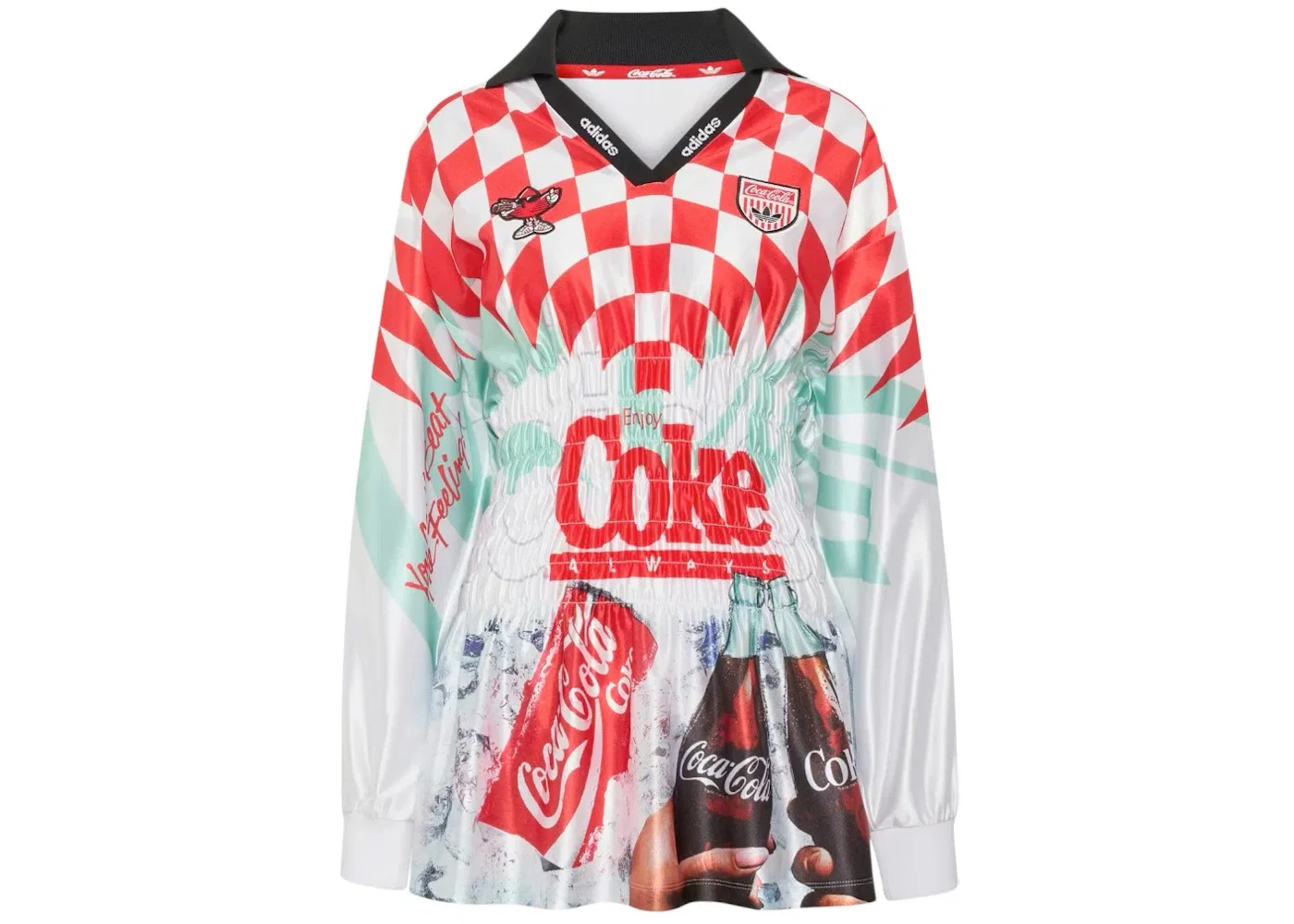 Женская футболка с принтом Jersey Adidas, White/Multicolor