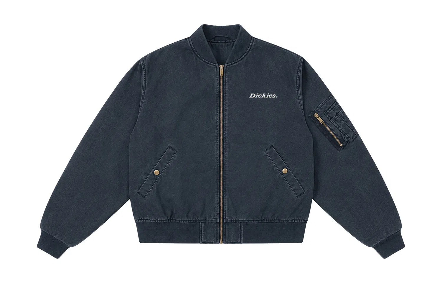 Детская куртка-бейсболка с воротником, прямой крой, Dickies, Blue