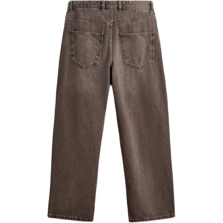 Мужские джинсы прямого кроя Brown ZARA, Коричневый — фото 3