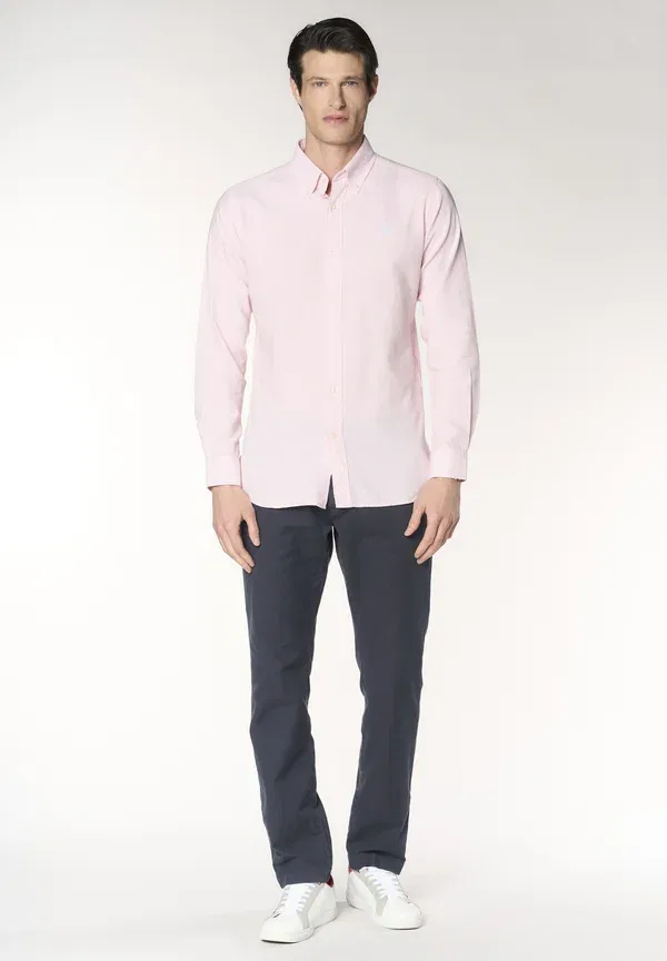Рубашка из 100% хлопка Oxford Pin Point U.S. Polo Assn., Rosa, розовый — фото 2