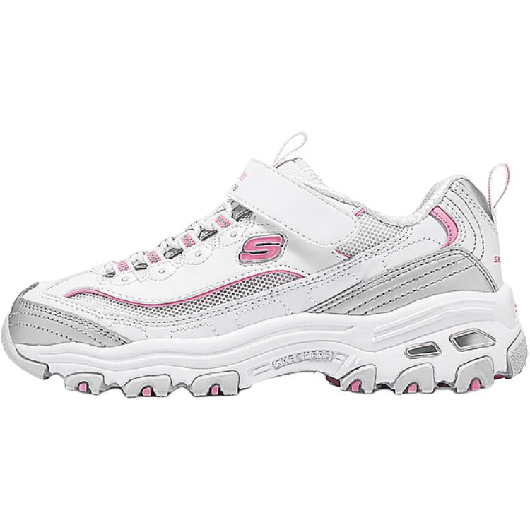 

Детская повседневная обувь SKECHERS GIRLS для детей Skechers Kids, белый/розовый/серебряный
