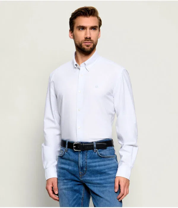 Мужская рубашка с длинным рукавом H-Liam-BD-E-C1-263 BOSS, Azzurro