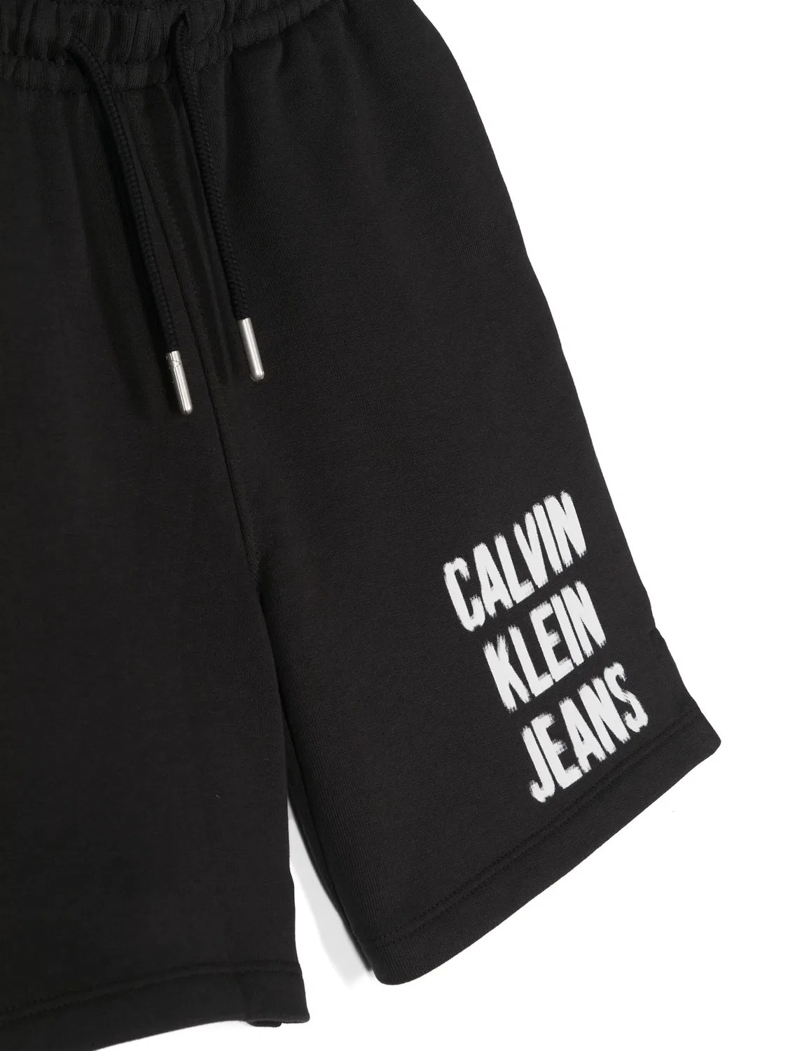 Calvin Klein Шорты с логотипом из хлопка черного цвета — фото 3