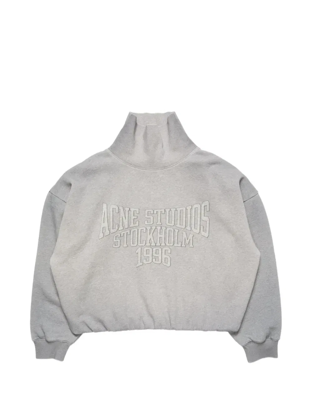 Флисовая толстовка с логотипом Acne Studios, серый