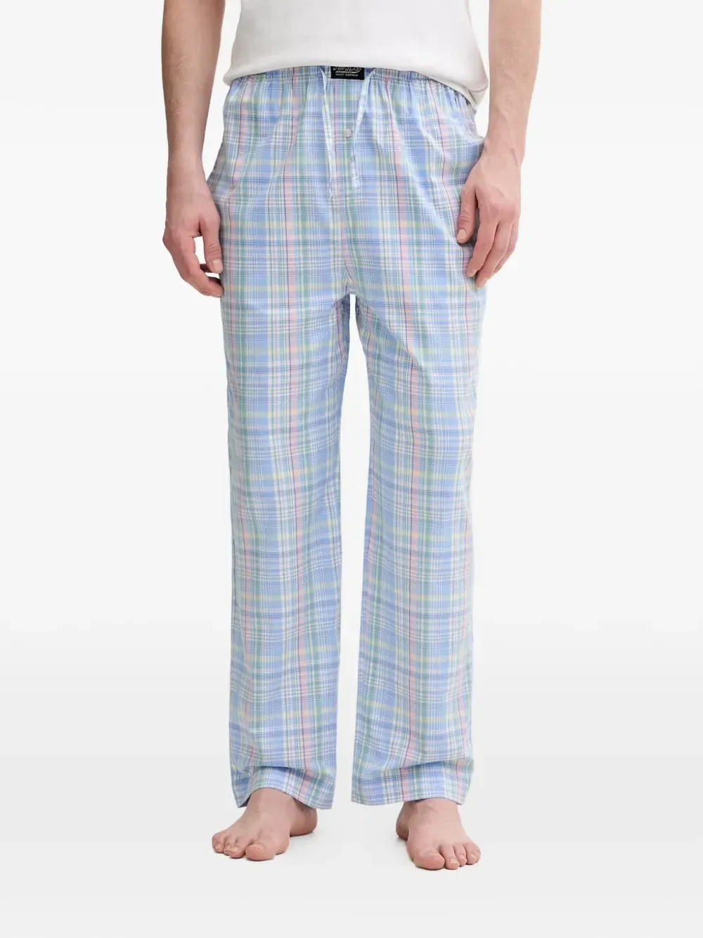 Пижамные брюки в клетку на кулиске Polo Ralph Lauren, синий