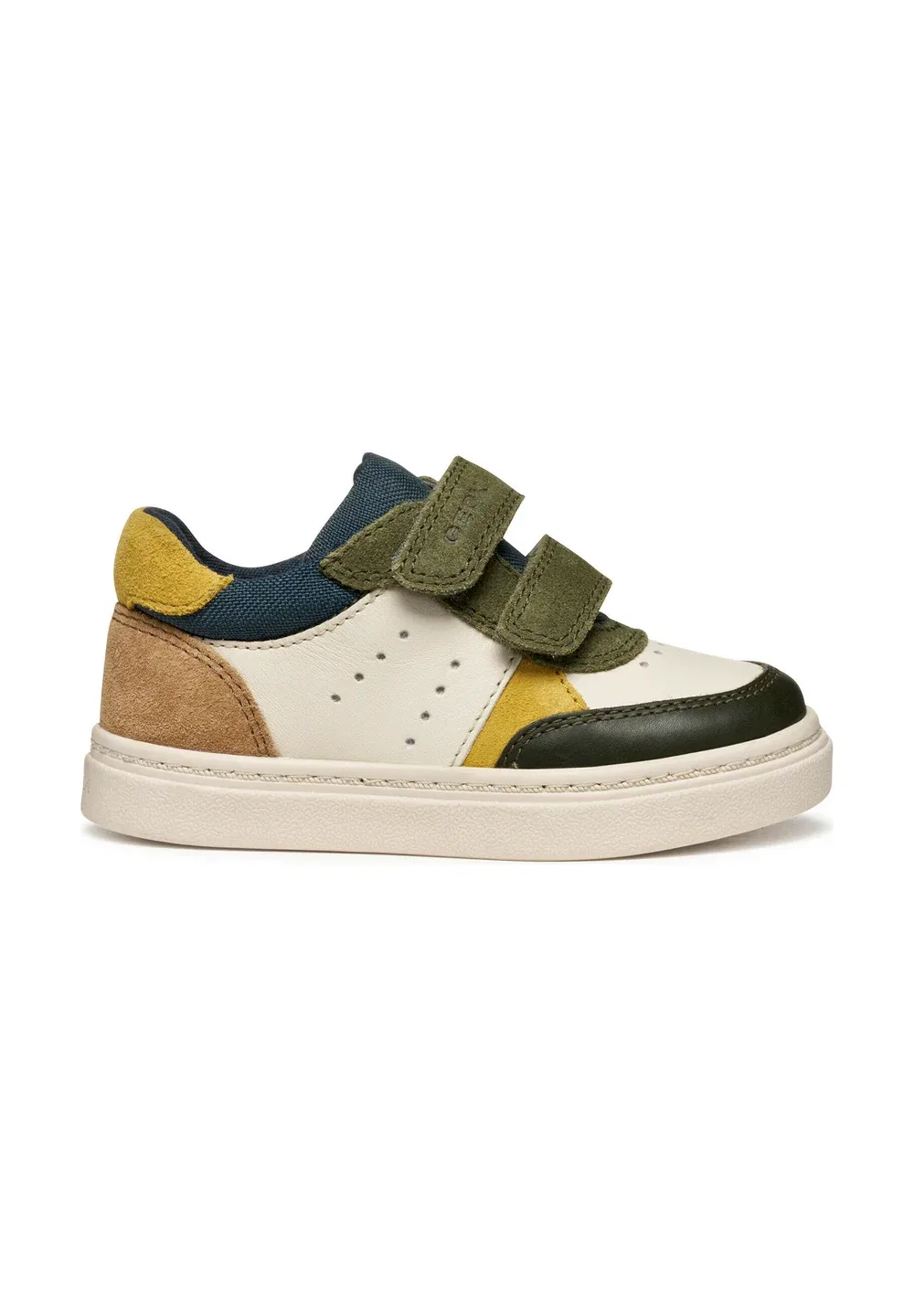 Нашик - детская обувь Geox, Light/Ivory/Dark Green