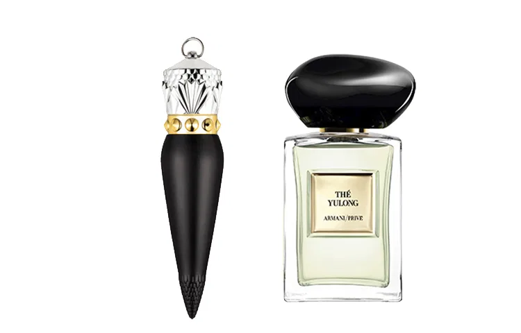 Женский парфюмерный набор Yulong Tea Fragrance EDT 50ml и помада Rouge Louboutin Classic Red, GIORGIO ARMANI, Black Tube — фото 2