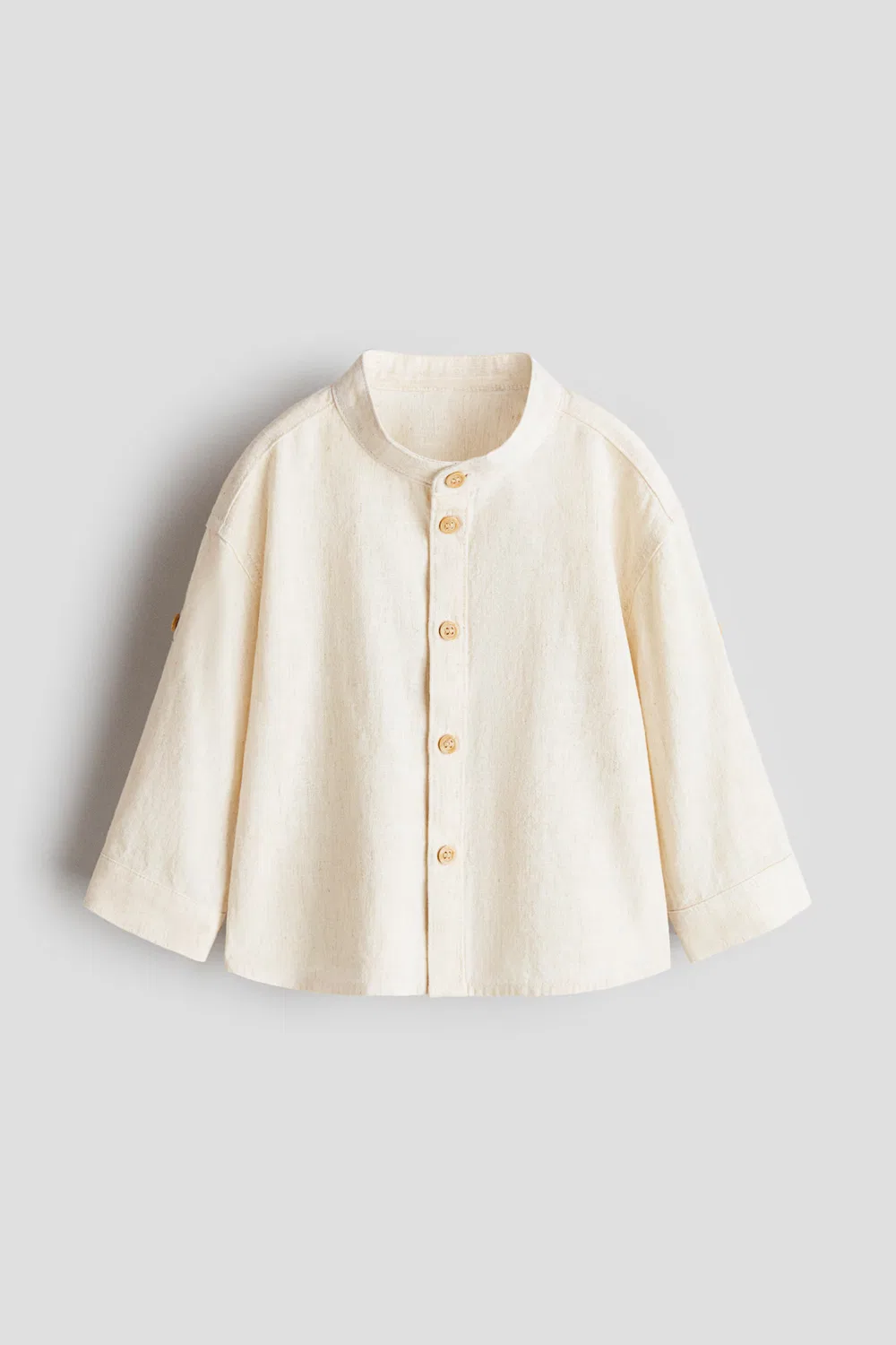 Рубашка для дедушки из смеси льна H&M, Cremefarben