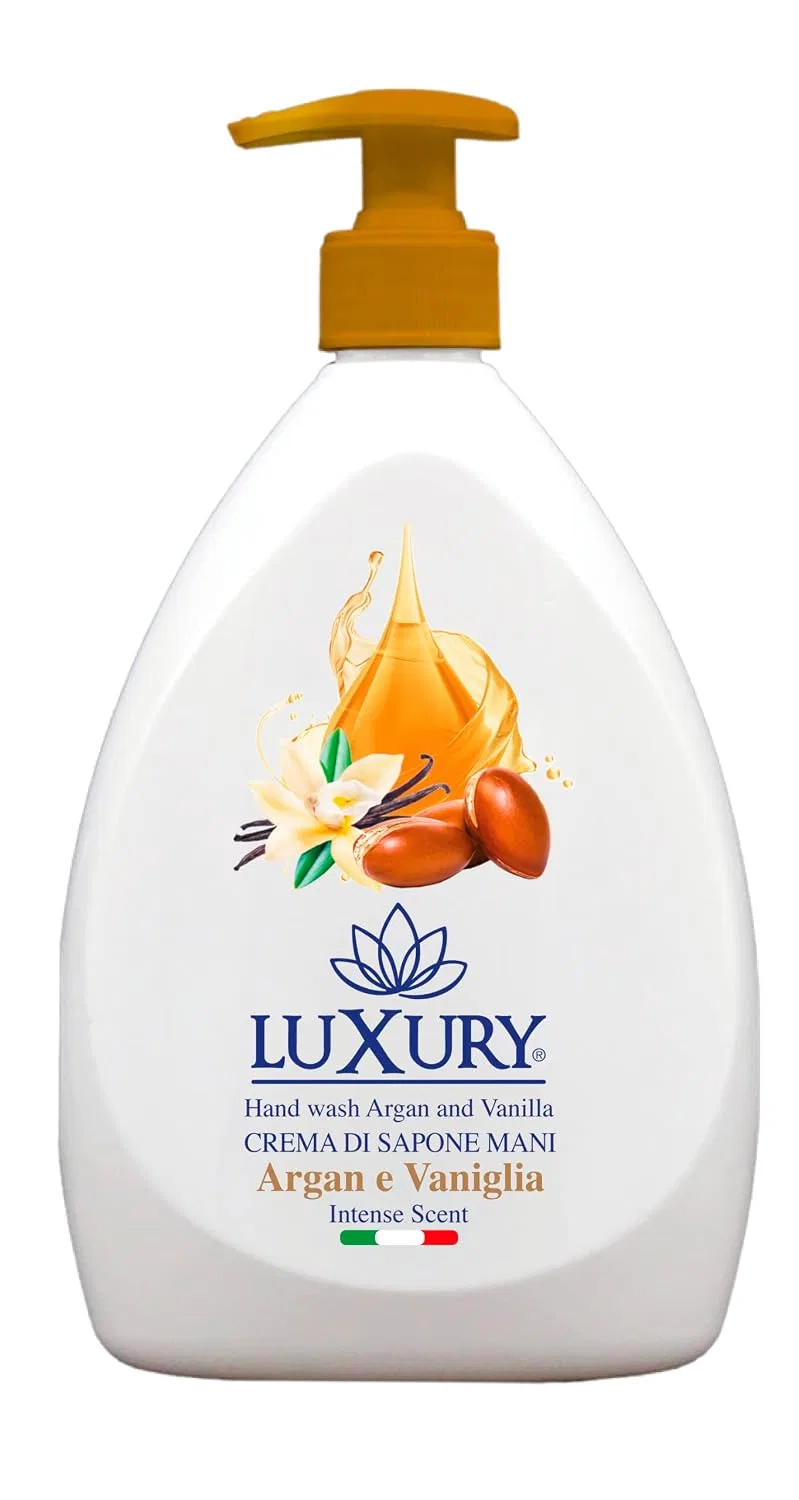 Жидкое мыло для рук Luxury Soap Mani Argan and Vanilla, 750 мл, Белый