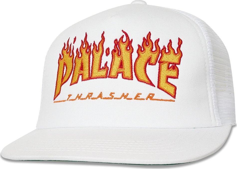 

Кепка Palace x Thrasher, белый