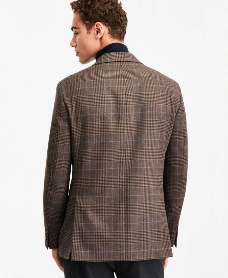Пиджак современного кроя с узором в клетку Tommy Hilfiger, Brown — фото 2