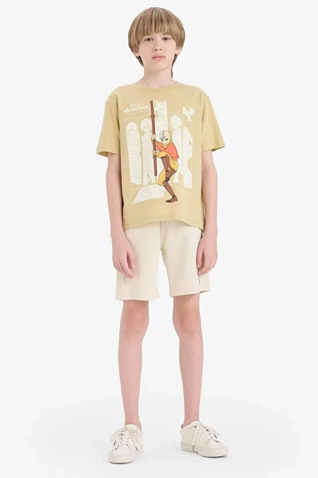 Детская футболка с принтом The Last Airbender Crew Neck Short Sleeve T-Shirt Defacto, Yellow Yl515 — фото 3