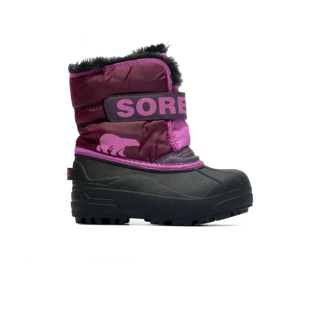 Детские снежные ботинки с высоким голенищем Snow Commander Sorel, Роза