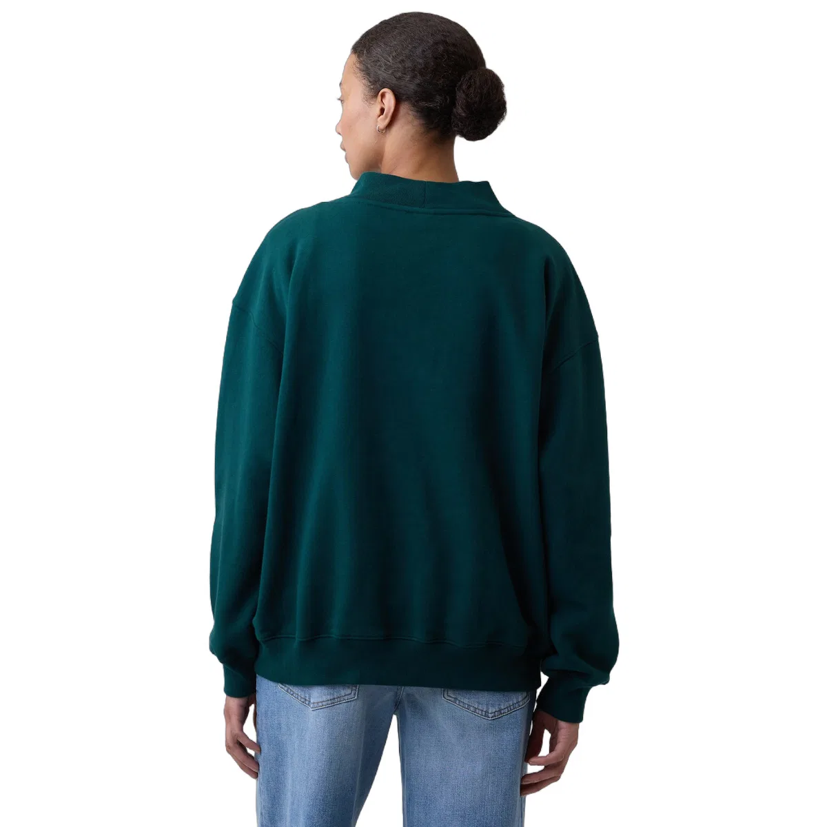 Женский свитшот с полу-водолазкой Dark Red GAP — фото 4