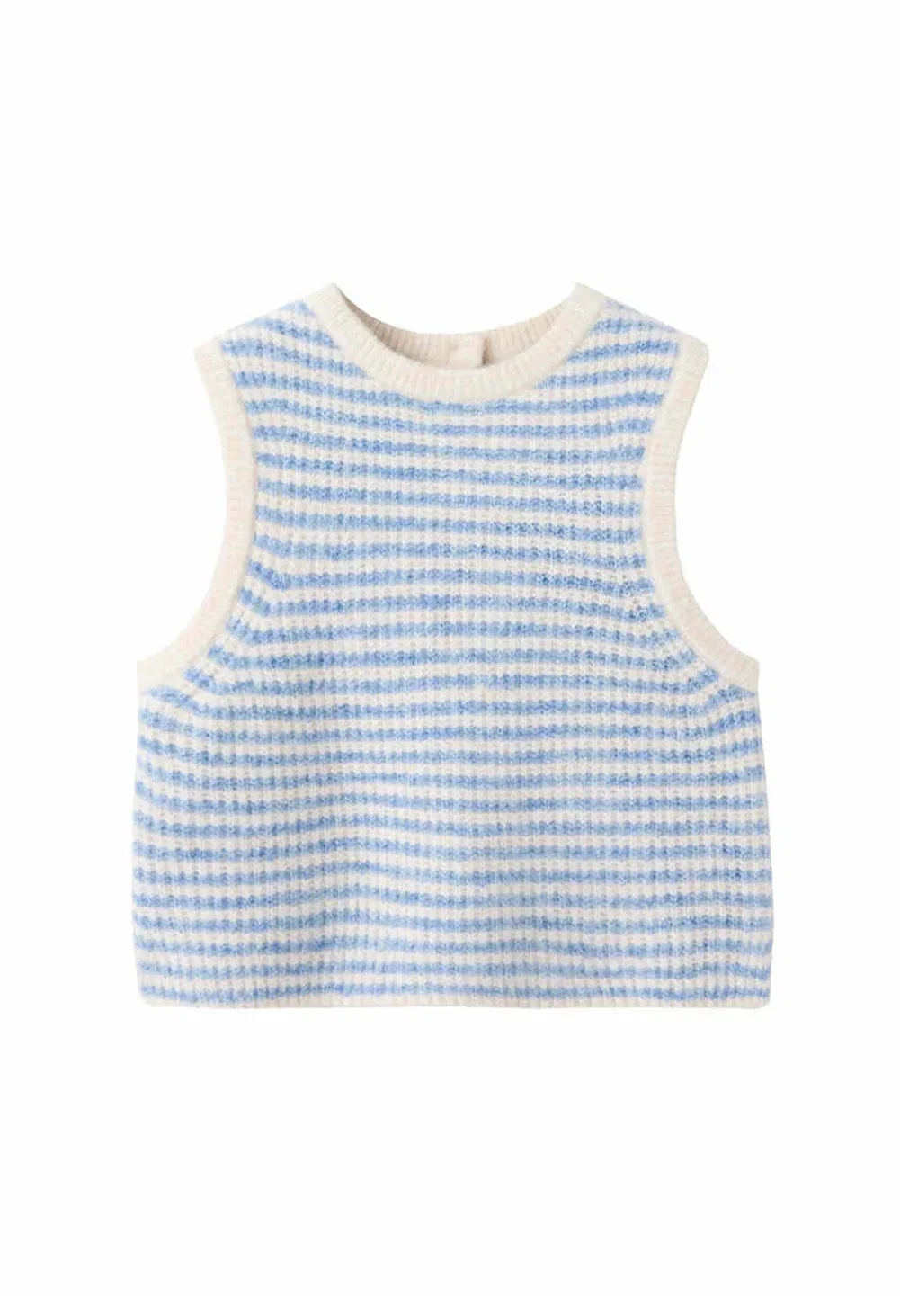 Детский топ Mango Kids, Light Blue — фото 3