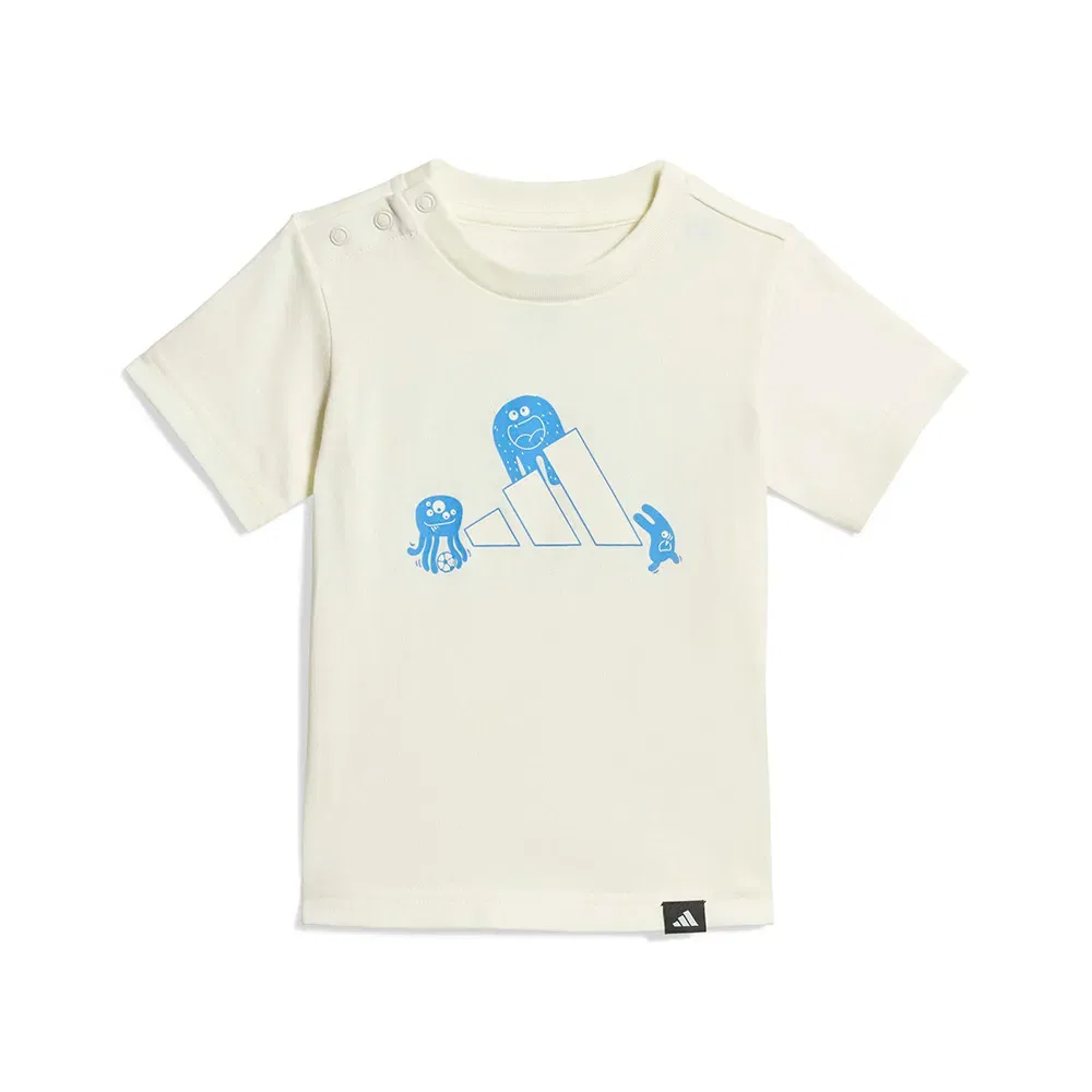 Футболка с коротким рукавом Tiro_Nster Graphic Adidas, бежевый